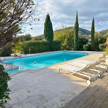 别墅 Des Oiseaux Pour 6 Personnes Avec Piscine Privee, A Deux Pas Du Golf De Valcros, A